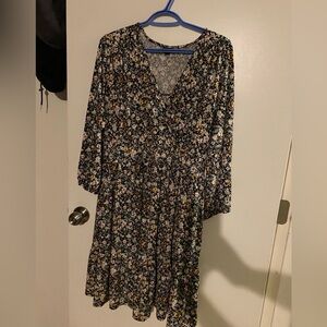 Torrid Multicolor Floral fall dress